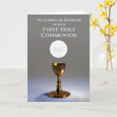 初の聖餐式カードの神様の親 カード (黄色い花)