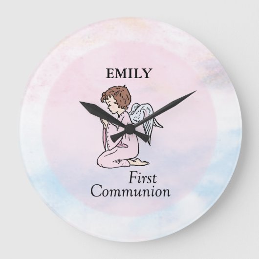 初の聖餐式 ラージ壁時計 (正面)