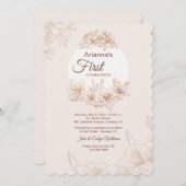 初の聖餐 招待状 (正面/裏面)