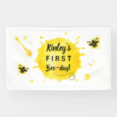 初の誕生日ビーデービー1歳の誕生日パーティー 横断幕 (横)