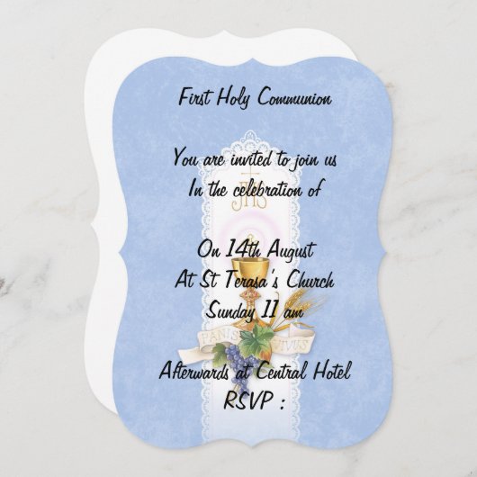 初の通学少年 招待状 (正面/裏面)