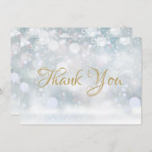 初の雪片ありがとう サンキューカード (正面/裏面)