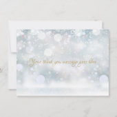 初の雪片ありがとう サンキューカード (裏面)