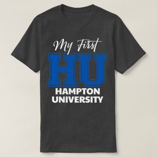 初のHUハンプトン大学 Tシャツ (デザイン正面)