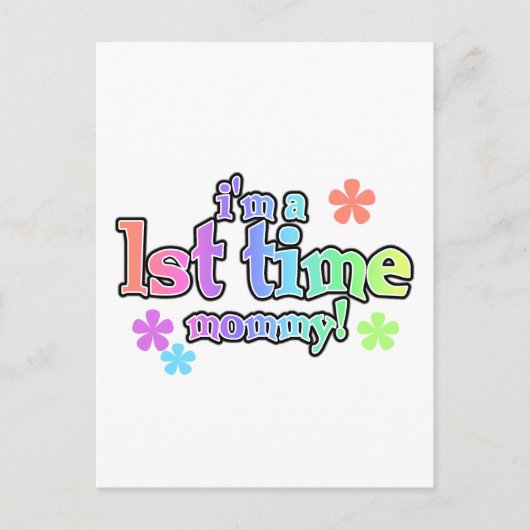 初のMommy-Rainbow Tシャツ&ギフト ポストカード (正面)