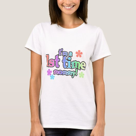 初のMommy-Rainbow Tシャツ&ギフト Tシャツ (正面)