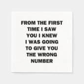 初めてあなたに会った時から スタンダードカクテルナプキン (正面)