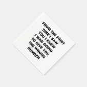 初めてあなたに会った時から スタンダードカクテルナプキン (角)