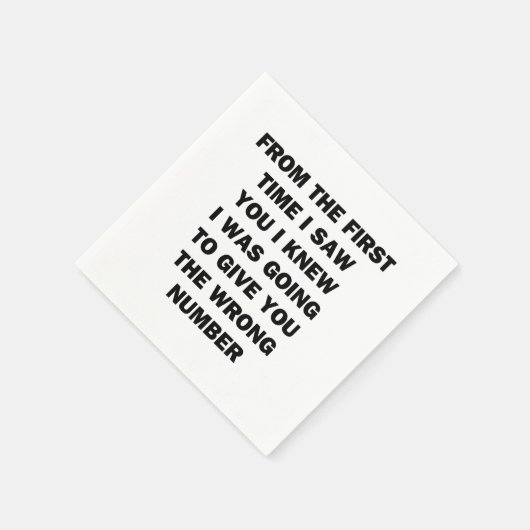 初めてあなたに会った時から スタンダードカクテルナプキン (角)