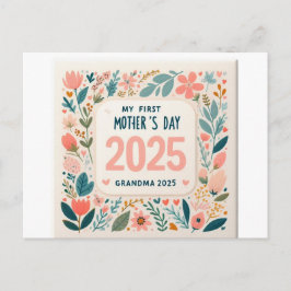 初めておばあちゃんの母の日2025お祝い シーズンポストカード