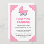 初めておばあちゃんの赤ちゃんシャワー招待状 招待状 (正面/裏面)