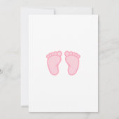 初めておばあちゃんベビーガール足シャワー 招待状 (裏面)