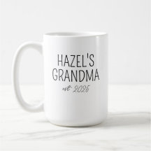 初めておばあちゃんマグカップ、新しいおばあちゃんギフト、最初のGr