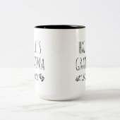 初めておばあちゃん初孫シックハート ツートーンマグカップ (中央)