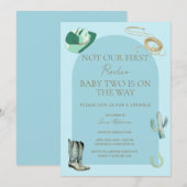 初めてじゃないロデオ ベイビースプリンクル招待状 招待状 (正面/裏面)