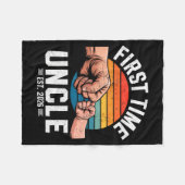 初めてのおじ様 2026年ベビー発表 すごい フリースブランケット (正面(横))