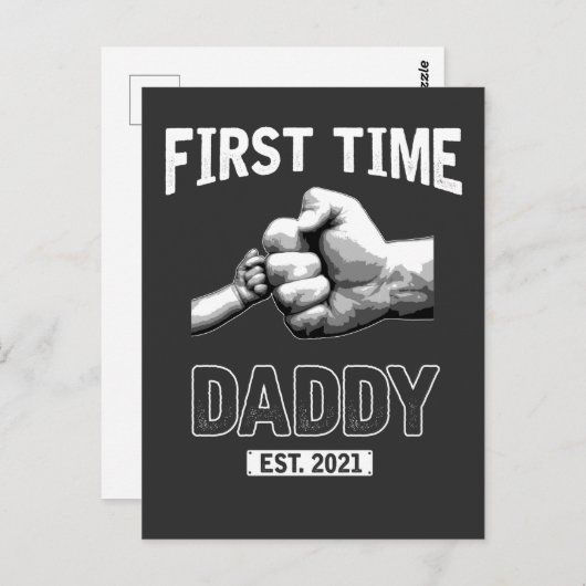 初めてのお父さん新しいお父さん2021年のお父さんの日 ポストカード (正面/裏面)