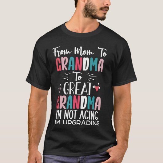 初めてのひ孫のお母さんおめでとう Tシャツ (正面)