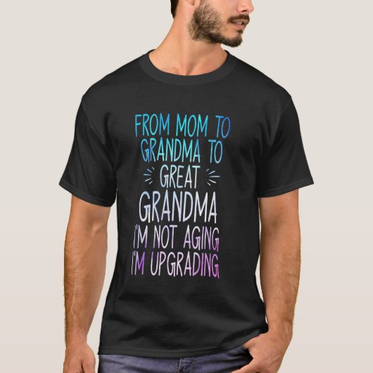 初めてのひ孫のお母さんおめでとう Tシャツ (正面)