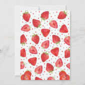 初めてのイチゴのお誕生日 招待状 (裏面)