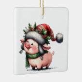 初めてのクリスマスお洒落ズキュートピカスタマイズグ セラミックオーナメント (右)