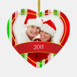 初めてのクリスマスか写真 セラミックオーナメント