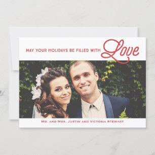 初めてのクリスマスがラブホリデーの写真でいっぱい シーズンカード