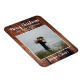 初めてのクリスマスが一緒にメリークリスマスの写真 マグネット (右側)