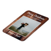 初めてのクリスマスが一緒にメリークリスマスの写真 マグネット (左側)