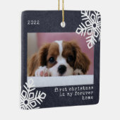 初めてのクリスマスがMy Forever Home Dogの写真 セラミックオーナメント (右)