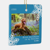初めてのクリスマスがMy Forever Home Dogの写真 セラミックオーナメント (右)