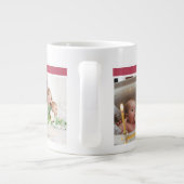 初めてのクリスマスとしてグランドパ5フォトコラージュ ジャンボコーヒーマグカップ (裏面)