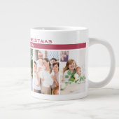 初めてのクリスマスとしてグランドパ5フォトコラージュ ジャンボコーヒーマグカップ (右)