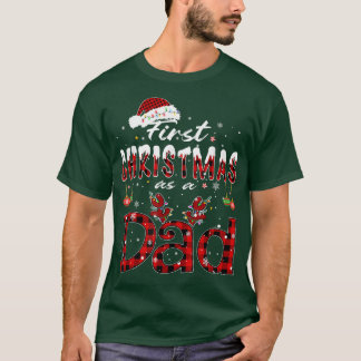 初めてのクリスマスとしてパパニューダディ1stクリスマスL Tシャツ