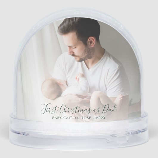 初めてのクリスマスとしてママとパパベビー写真ホリデイ (裏面)