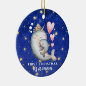 初めてのクリスマスとしてマムナールホエーカスタムル セラミックオーナメント (右)
