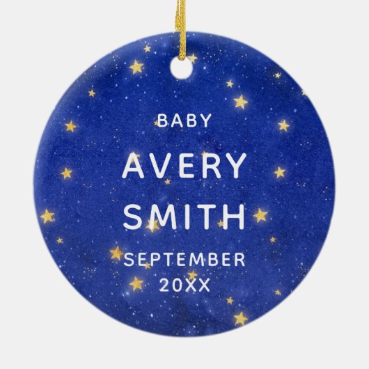 初めてのクリスマスとしてマムナールホエーカスタムル セラミックオーナメント (裏面)