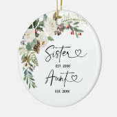 初めてのクリスマスとして叔母セラミックオーナメントギフト セラミックオーナメント (左)