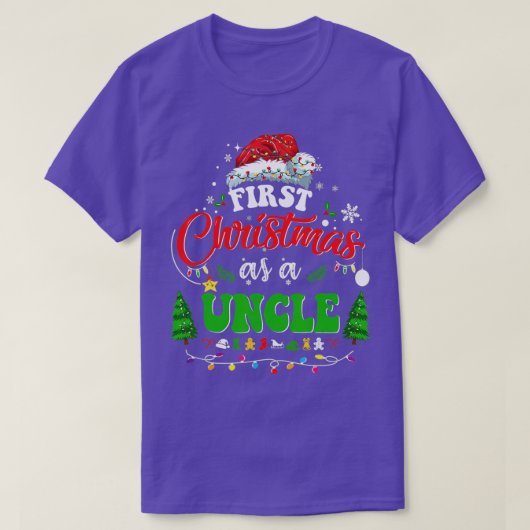 初めてのクリスマスとして叔父ニューアンクル1stクリスマス tシャツ (デザイン正面)