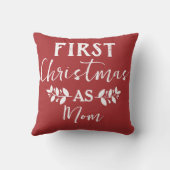 初めてのクリスマスとして母クリスマスファミリー クッション (裏面)
