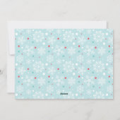 初めてのクリスマスとベビー写真 シーズンカード (裏面)