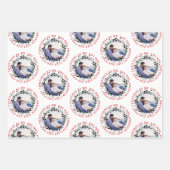 初めてのクリスマスとミセス・ブラックのリース写真 ラッピングペーパーシート (正面3)