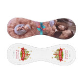 初めてのクリスマスと家族写真 野球ボール (パネル)