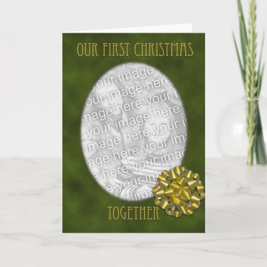 初めてのクリスマスと弓 シーズンカード (正面)