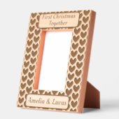 初めてのクリスマスと書道 レーザー彫刻フレーム (左)