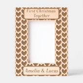 初めてのクリスマスと書道 レーザー彫刻フレーム (正面)