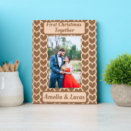 初めてのクリスマスと書道 レーザー彫刻フレーム