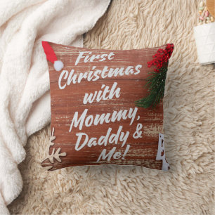 初めてのクリスマスとMommy Daddy & Me Family クッション