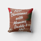 初めてのクリスマスとMommy Daddy & Me Family クッション (正面)