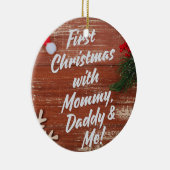 初めてのクリスマスとMommy Daddy & Me Family Cera セラミックオーナメント (右)